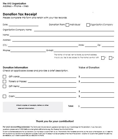 Collecting Donations and Issuing Tax Deduction Receipts.